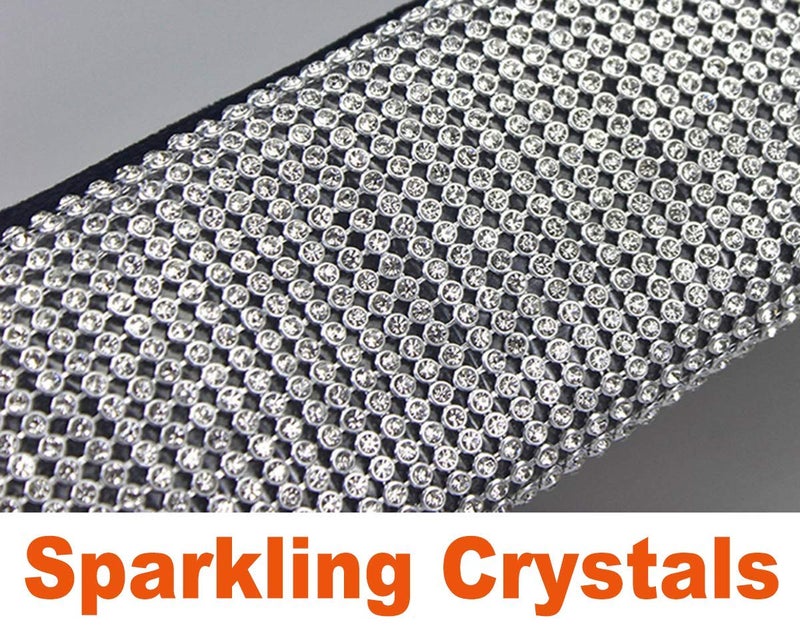 EGBANG Bling Bling Auto Shift Gear Cover  Luster Crystal Car Knob Gear Stick Protector Diamond Car Decor Accessories for Women 5.11 * 3.54 inch - Image 5